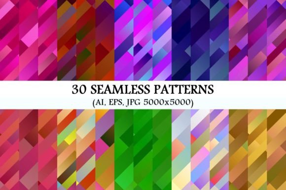 Download 30 Seamless Colorful Patterns - Colorful patterns Collection