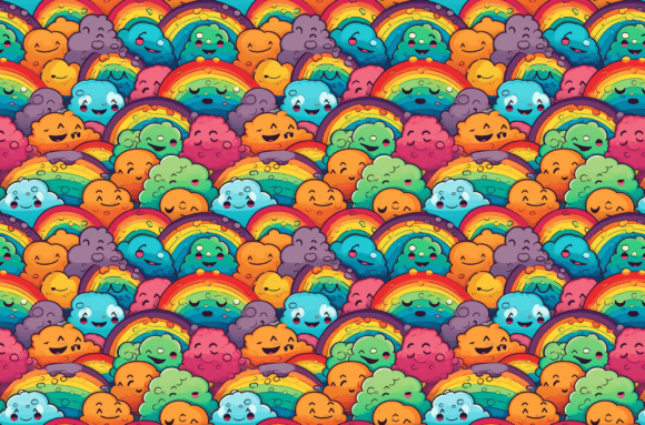 Download Retro Rainbow Pattern Colorful Patterns - Colorful patterns Collection