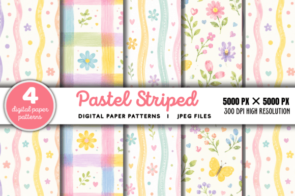Download Pastel Striped Background 5 - Striped Collection
