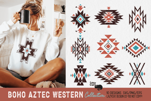 Download Boho Aztec Western SVG PNG Bundle - Aztec Collection
