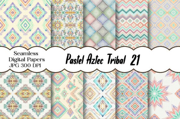 Download Pastel Aztec Tribal Patterns - Aztec Collection