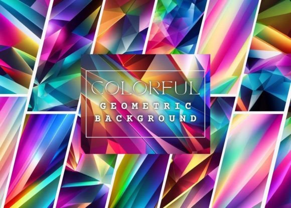 Download 14 Colorful Geometric Backgrounds - Colorful geometric backgrounds Collection