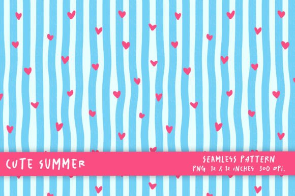 Download Cute Summer Blue Striped Background PNG - Striped Collection