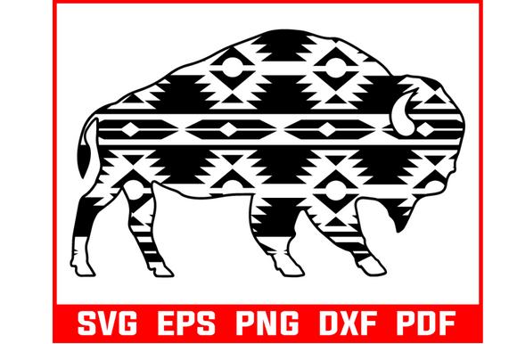 Download Aztec Buffalo Svg - Aztec Collection