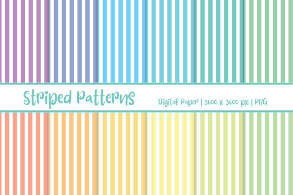 Download Striped Patterns Digital Paper - Striped Collection