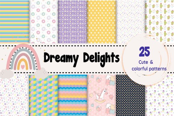Download Dreamy Delights: Cute Colorful Patterns - Colorful patterns Collection