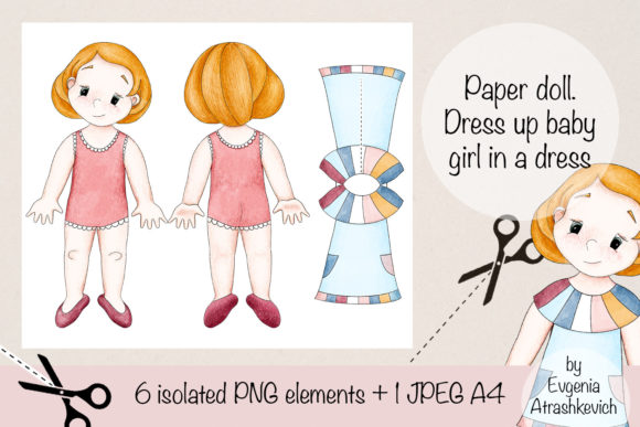 Download Paper Doll.Dress Up Baby Girl in a Dress - Premium Resources