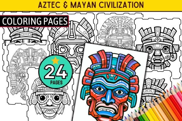 Download Aztec &amp; Mayan Civilization Coloring Page - Aztec Collection