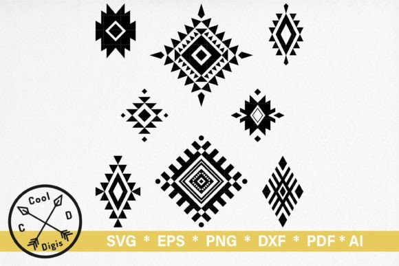 Download Aztec Tribal Pattern Clipart for Cricut - Aztec Collection