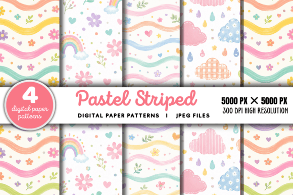 Download Pastel Striped Background 8 - Striped Collection